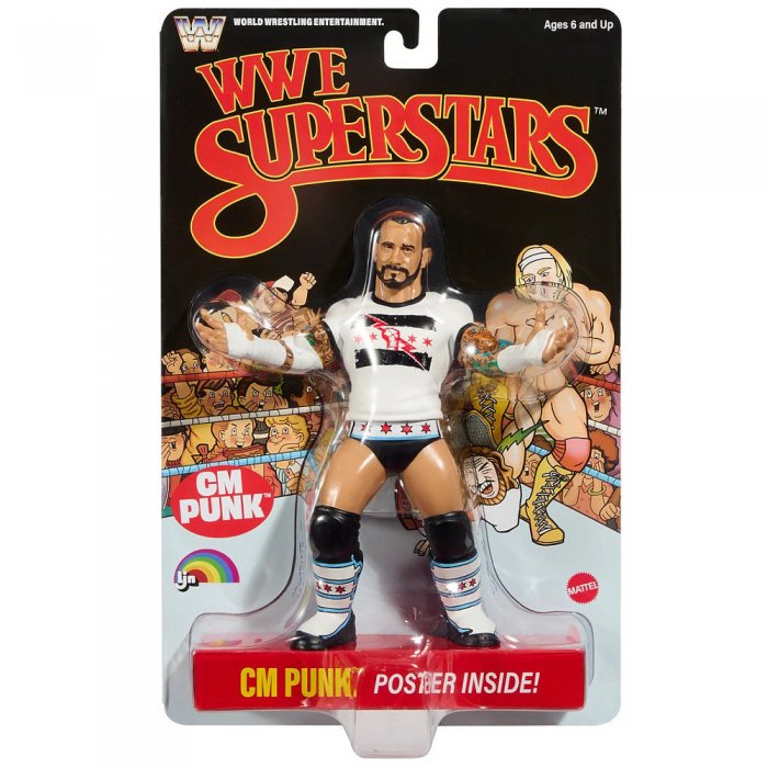 WWE Mattel LJN Superstars CM Punk - Schwarze Karte
