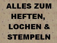 Alles zum Heften - Stempeln und Lochen